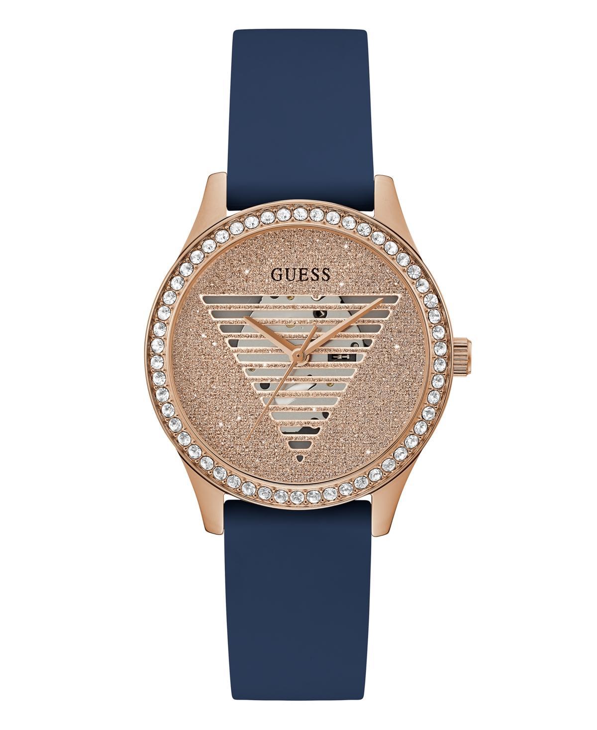 Guess Womens Analog Blue Silicone Watch 38mm - Blue Product Image