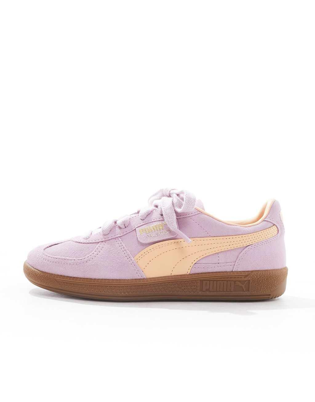 PUMA Palermo sneakers in pink & orange Product Image