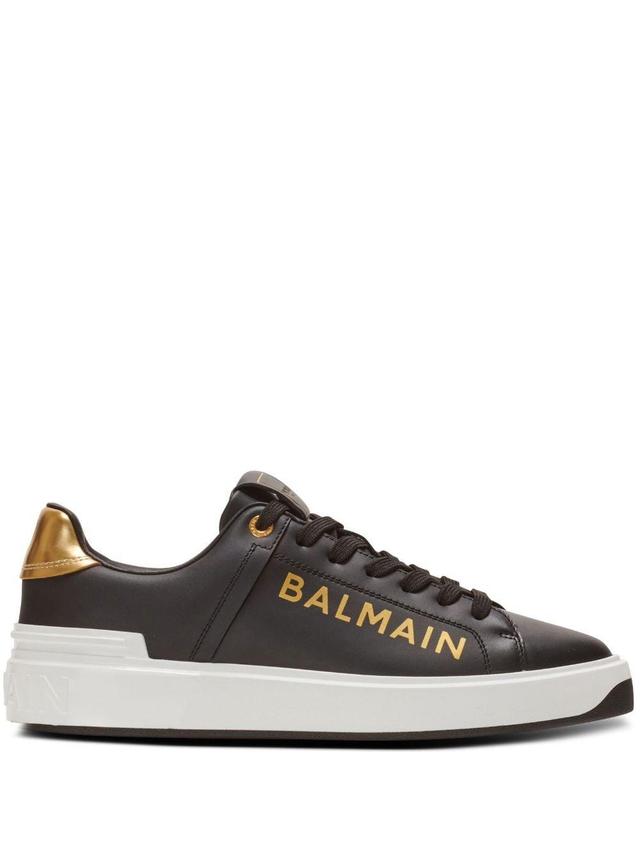 B-court Leather Sneakers In Black Product Image