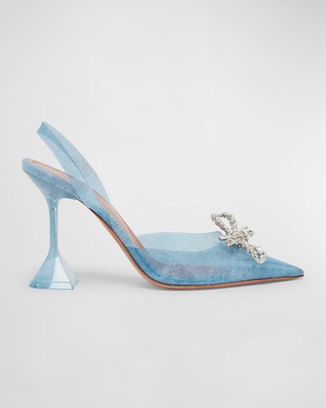 Rosie Denim-Effect PVC Slingback Pumps Product Image