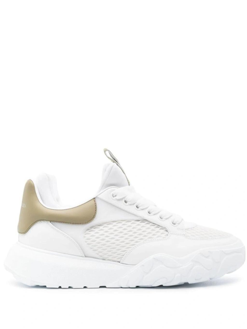 Panelled Chunky Sneakers In Kaki Product Image