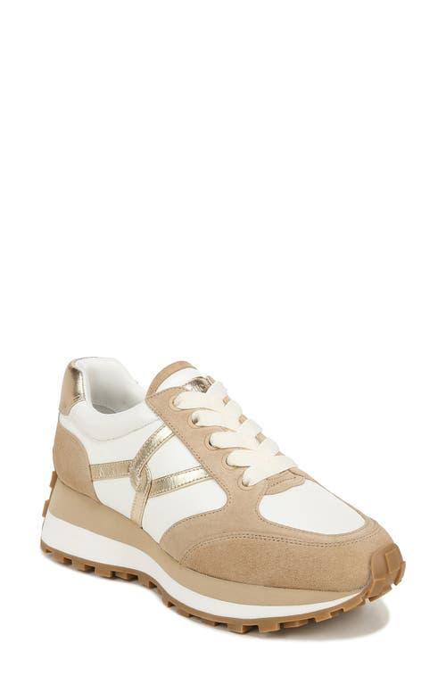 Valentina Mixed Leather Retro Sneakers Product Image