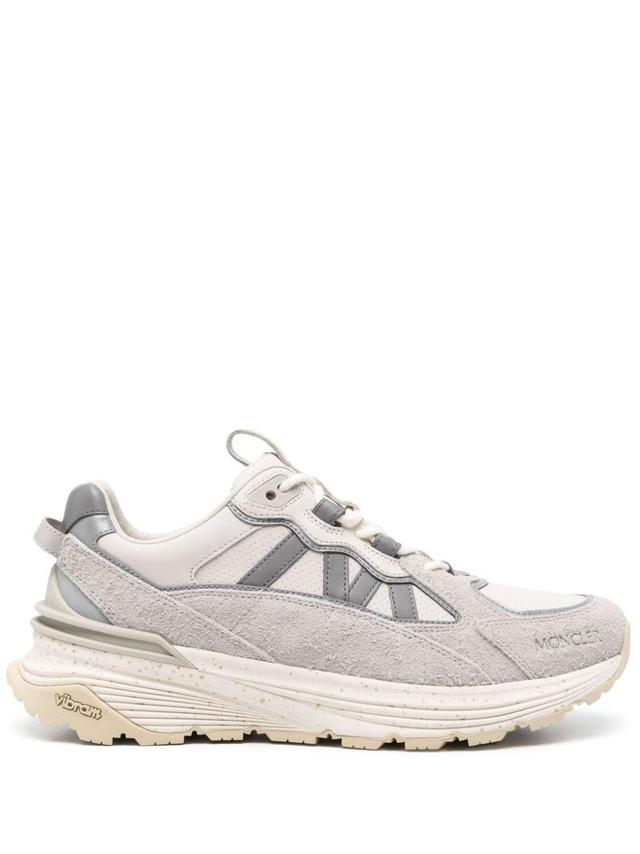 MONCLER Lite Runner Low-top Sneakers In Gray Product Image