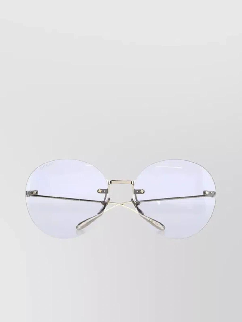 Round Mirrored Metal Sunnies In Pastel Product Image