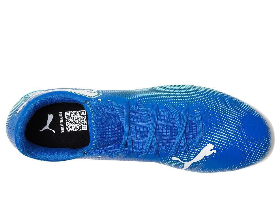 PUMA Future 7 Play Fg/Ag (Hyperlink -Mint-Puma White) Men's Soccer Shoes Product Image