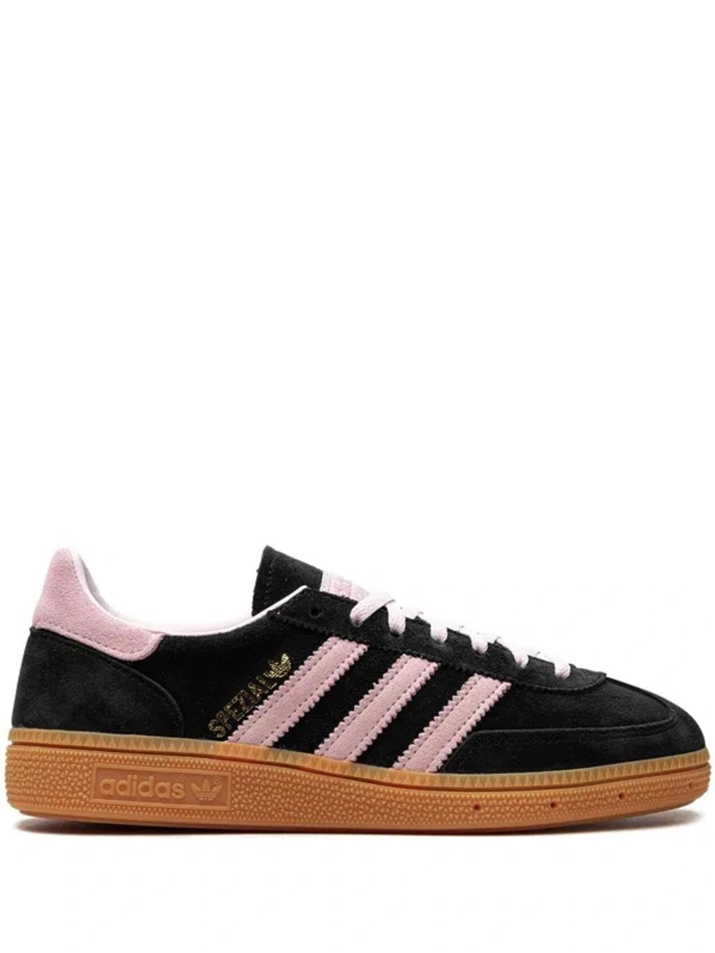 Handball Spezial Suede Low-top Trainers In Cblack/clpink/gum1 Product Image