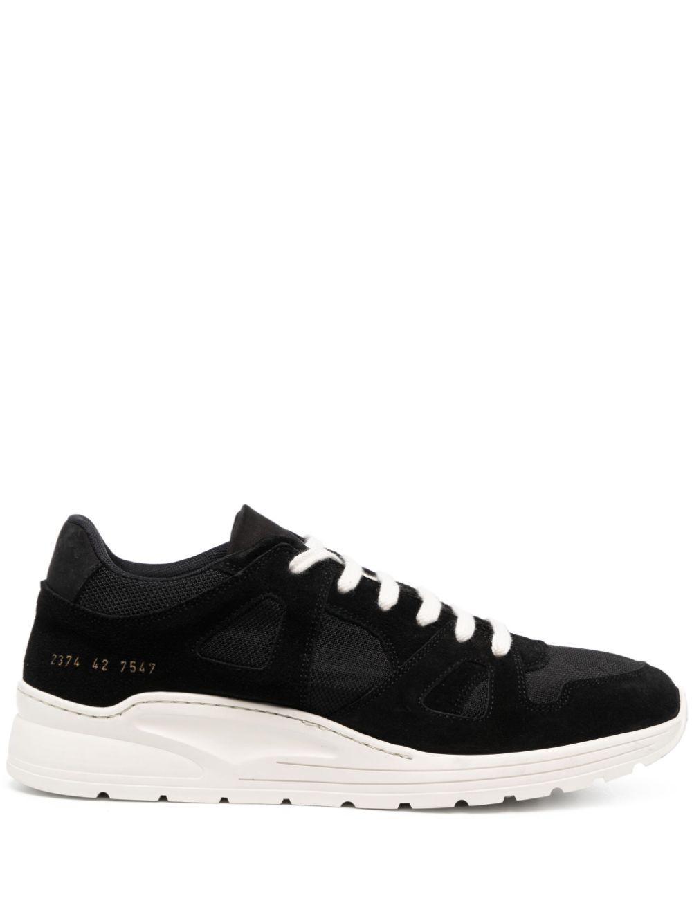 COMMON PROJECTS Black Cross Trainer Sneakers Product Image