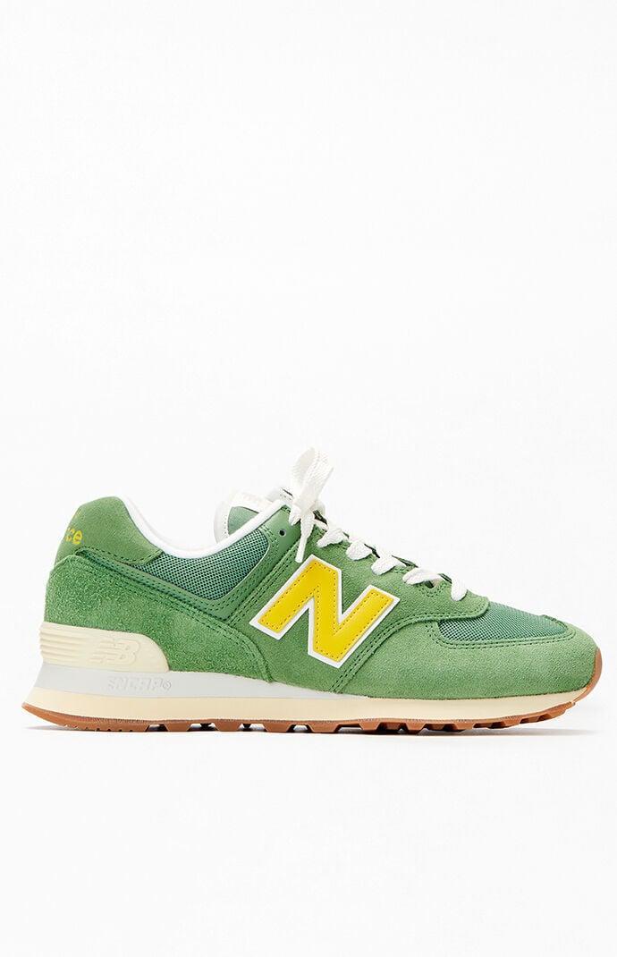 Womens New Balance 574 Athletic Shoe - Mallard / Ginger Lemon / Sea Salt Product Image