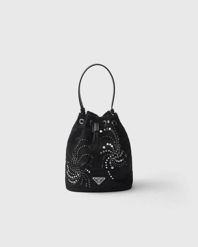 Re-Nylon embroidered mini-bag Product Image