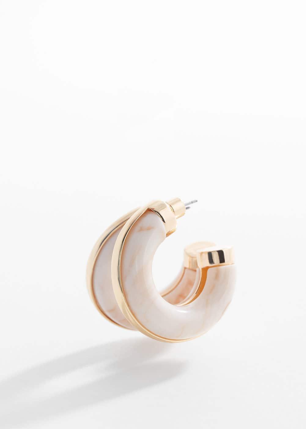 MANGO - Volume hoop earrings - One size - Women Product Image