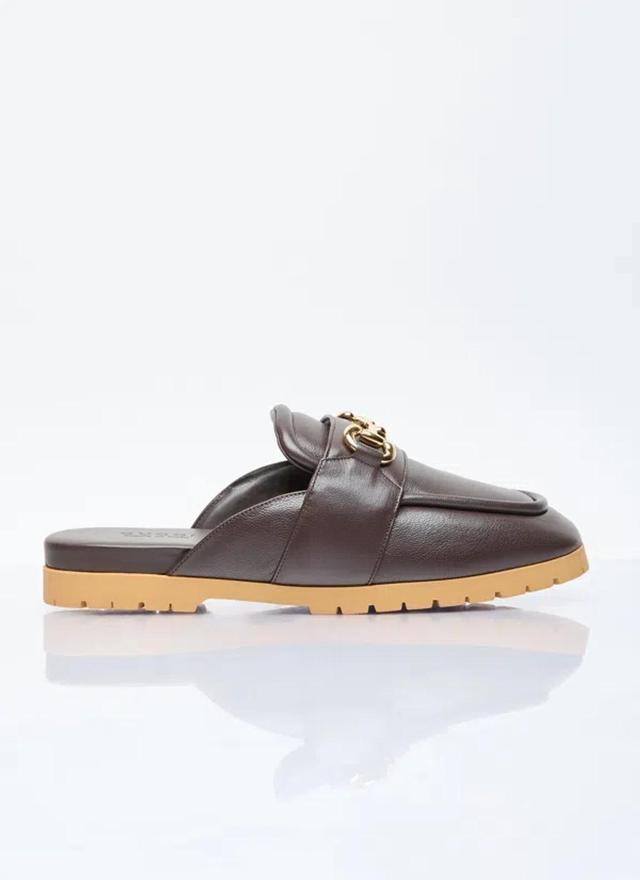 GUCCI Horsebit Mules In Brown Product Image