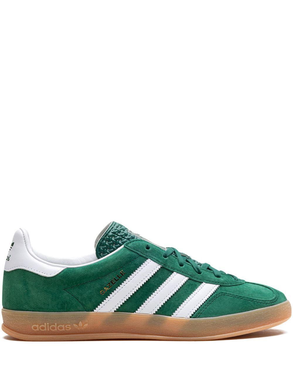 ADIDAS ORIGINALS Gazelle Indoor Sneakers Aus Wildleder In Collegiate Green White G Product Image