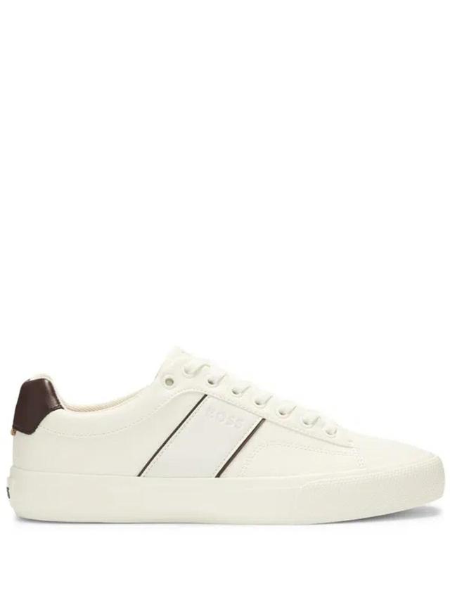 Boss Aiden Low Top Sneakers In White Product Image