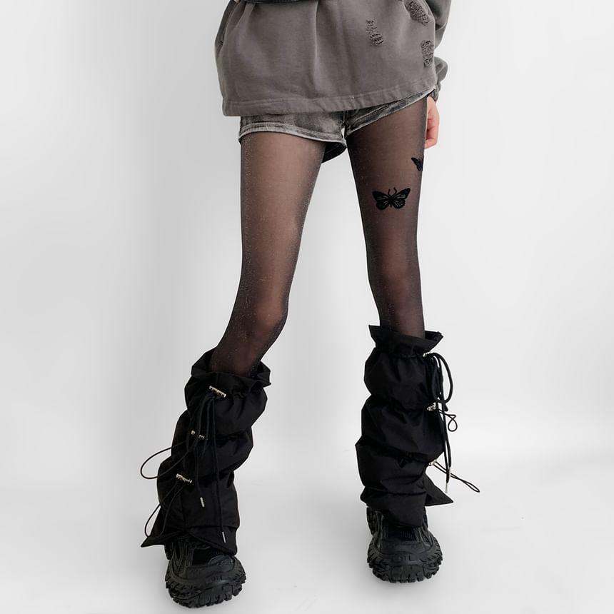 Plain Drawstring Leg Warmers Product Image