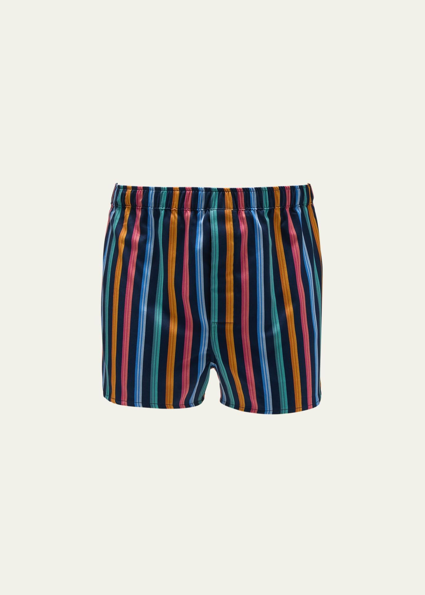 Mens Wellington 56 Cotton Multi-Stripe Boxers Product Image