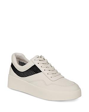 Vince Womens Warren Court Knit Detail Sneakers Product Image