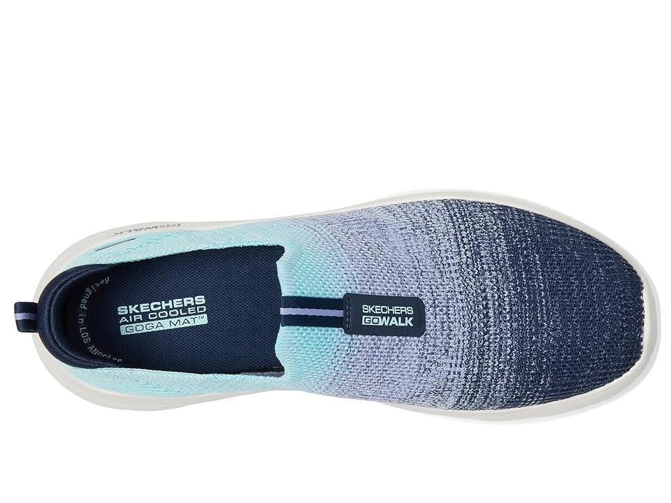 SKECHERS Performance Go Walk Flex Cali Sunset (Navy/Aqua) Women's Shoes Product Image