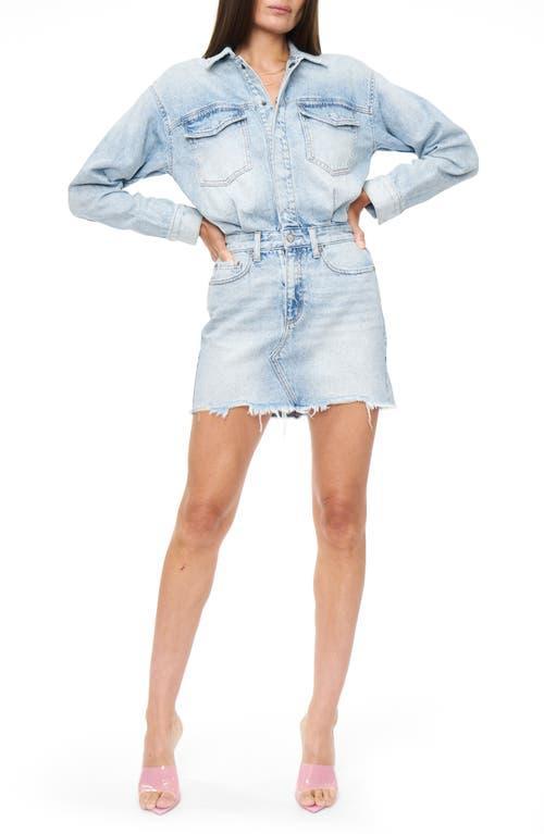 Pistola Nina Long Sleeve Denim Shirtdress Product Image