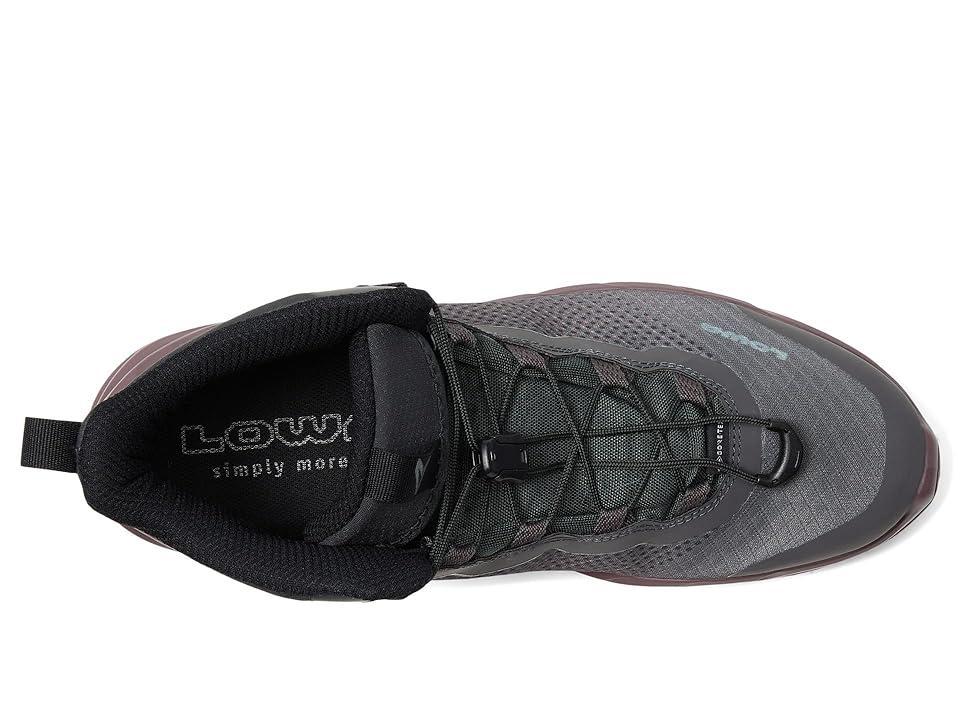 Lowa Merger GTX Mid (Rose/Black) Women's Shoes Product Image