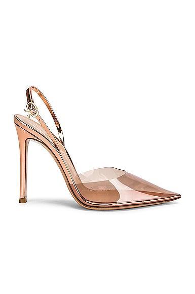 Gianvito Rossi Ribbon D'orsay Heels in Rose Product Image