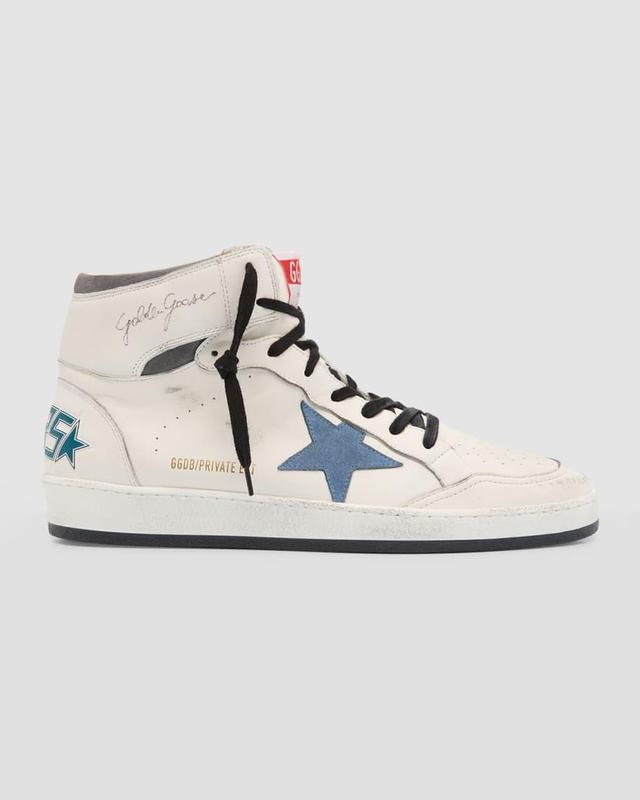 Men's Sky-Star Leather High Top Sneakers Product Image