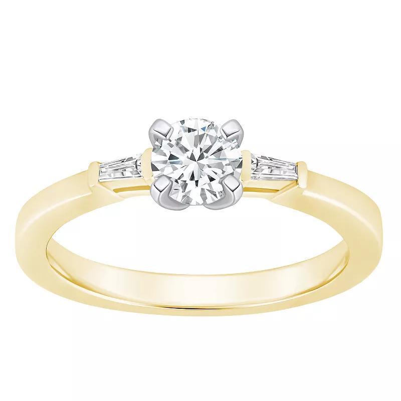 Alyson Layne 14k Gold 1/2 Carat T.W. Diamond Round Cut Engagement Ring, Womens White Product Image