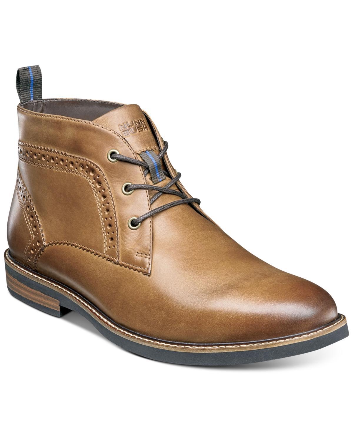 Nunn Bush Ozark Plain Toe Chukka Boot with KORE Walking Comfort Technology Tumbled) Men's Lace-up Boots Product Image