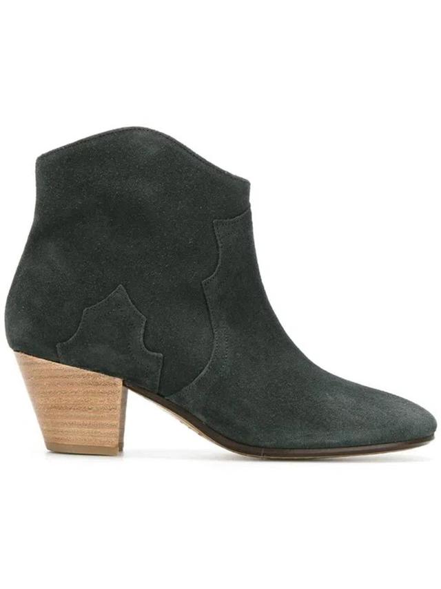 Dicker Suede Ankle Boots In Faded Black Product Image