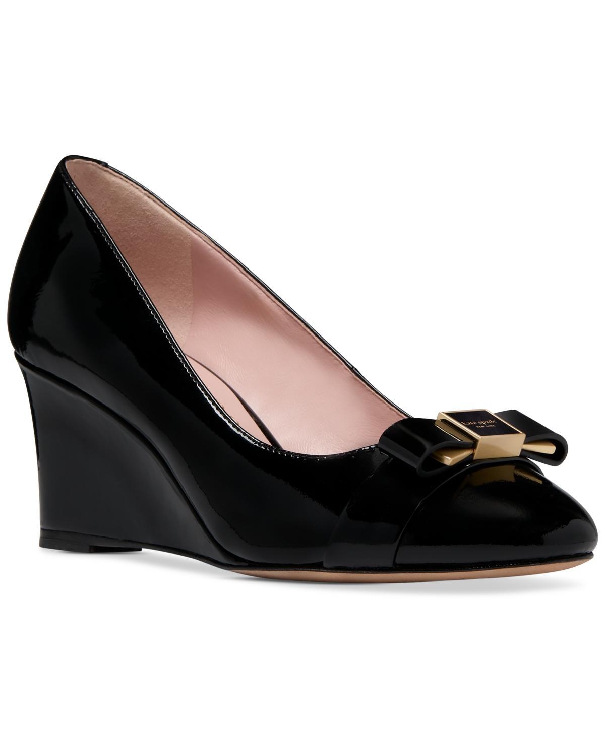 Kate Spade New York Womens Bowdie Wedge Pumps Product Image