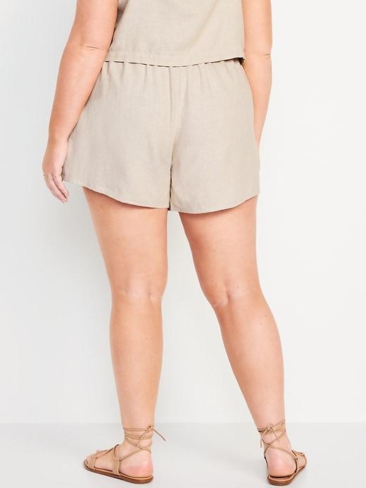 High-Waisted Wrap-Front Mini Skort Product Image