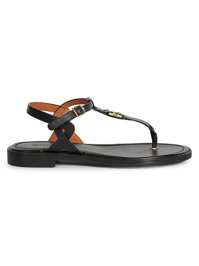 Womens Marcie Leather Thong Sandals Product Image