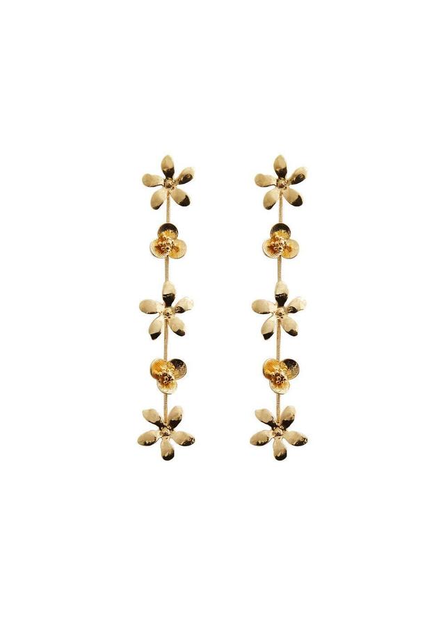 MANGO - Flower pendant earrings - One size - Women Product Image