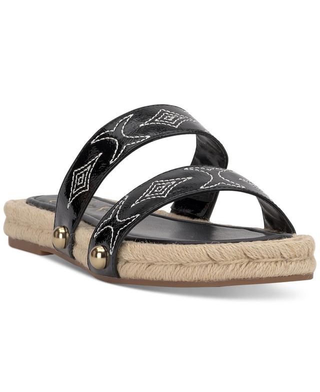 Jessica Simpson Womens Jasdin Western-Stitched Flat Espadrille Sandals Product Image