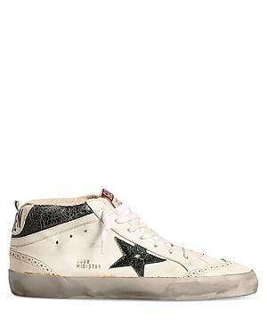 Golden Goose Mens Mid Star Lace Up Wingtip Sneakers Product Image