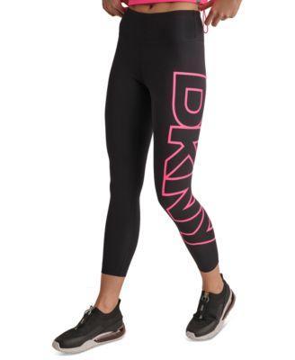 Dkny Sport Womens High-Rise Logo Graphic 7/8 Leggings Product Image