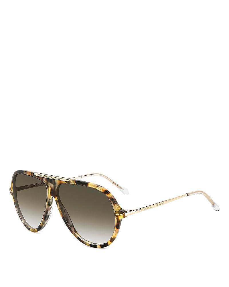 Womens 60MM Aviator Sunglasses Product Image