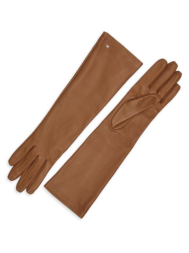 Womens Afidee Leather Elbow Gloves Product Image