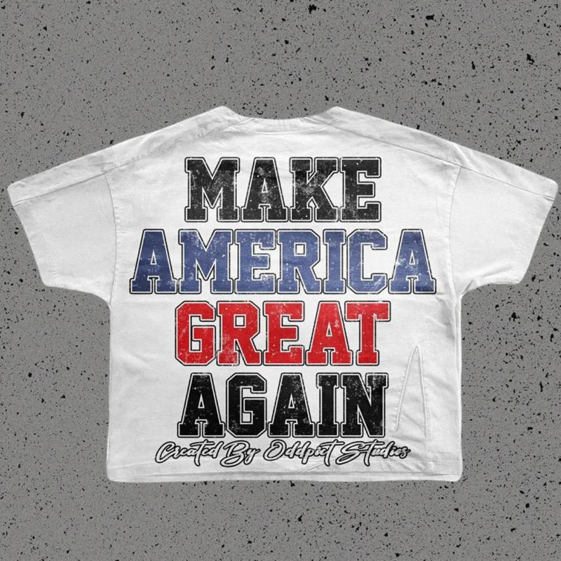 Vintage Glory Trump Make America Great Again Graphic Cotton T-Shirt Product Image