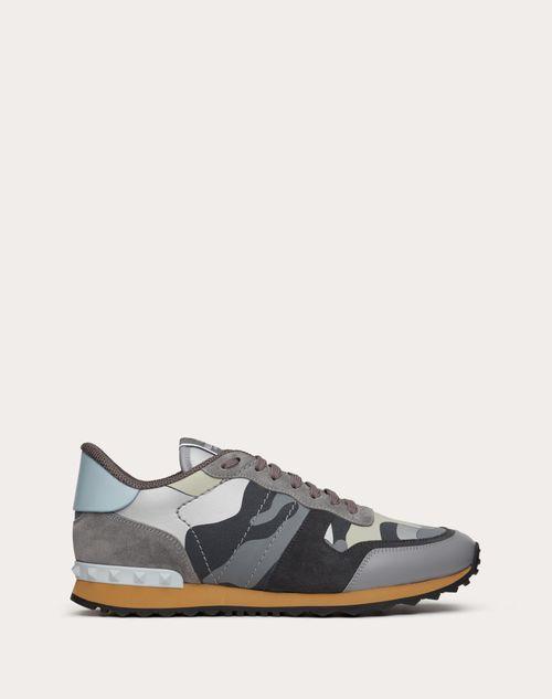 ROCKRUNNER CAMOUFLAGE SNEAKERS IN NAPPA FABRIC Product Image