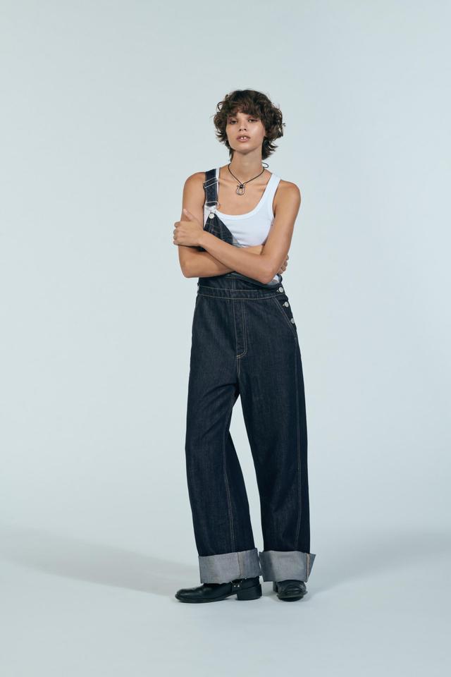 TRF LONG DENIM OVERALLS Product Image