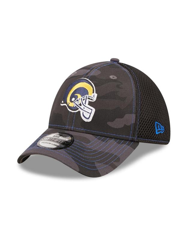 Mens New Era Camo Los Angeles Rams Historic Logo Neo 39Thirty Flex Hat - Camo Product Image