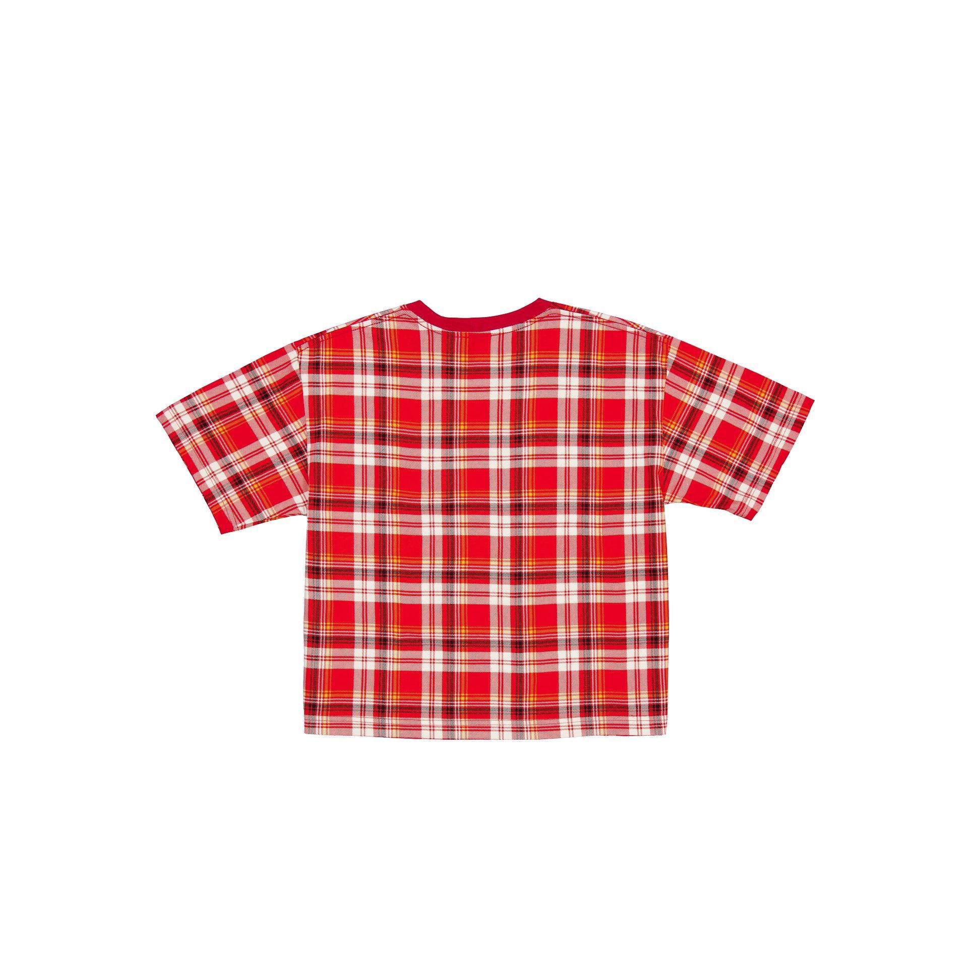 Kansas City Chiefs 3rd Down Plaid Women's T-Shirt Female Product Image