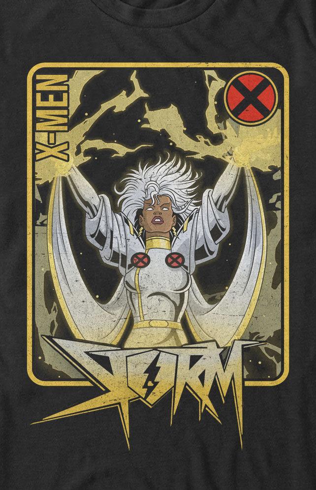 Mens Marvel X-Men Storm Playing Card Tee Product Image