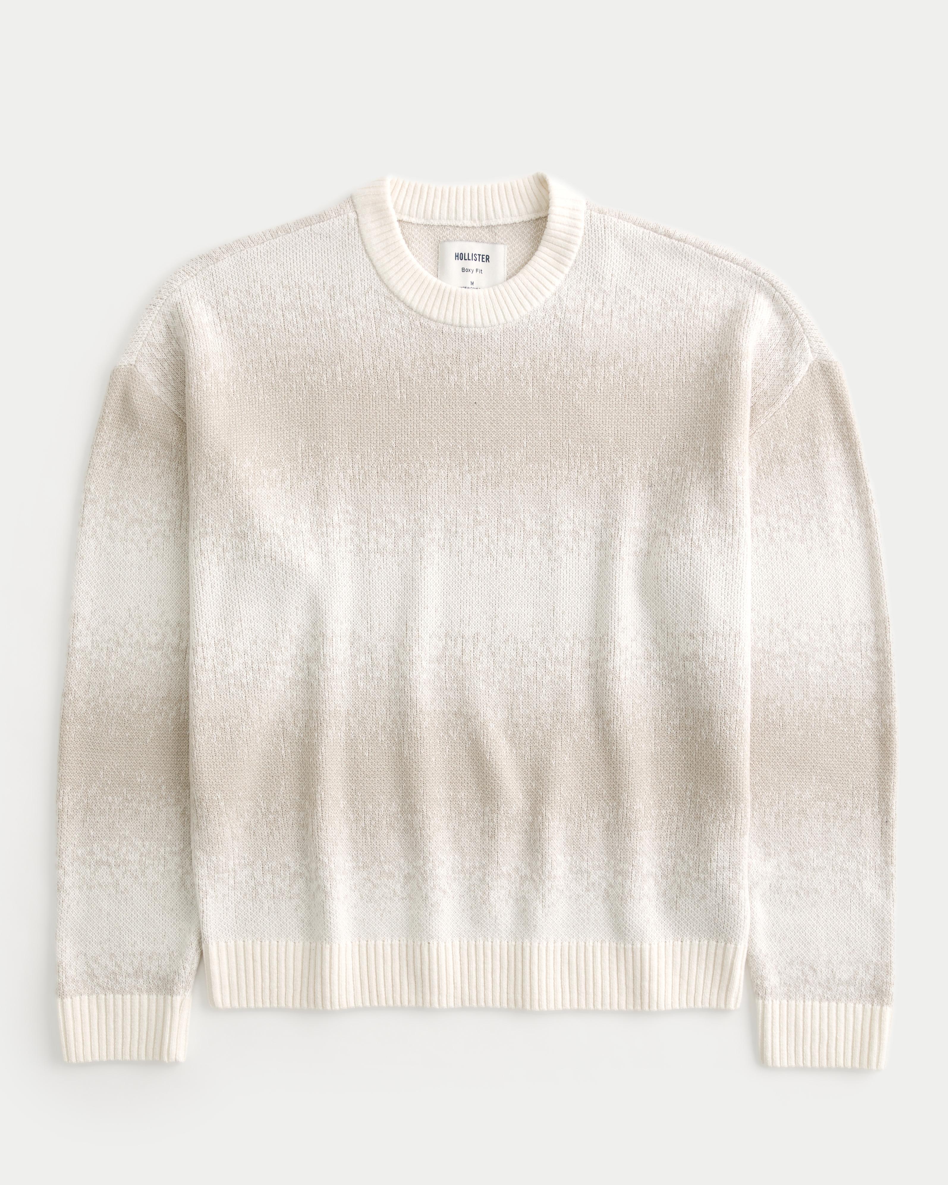 Boxy Pattern Crew Sweater Product Image