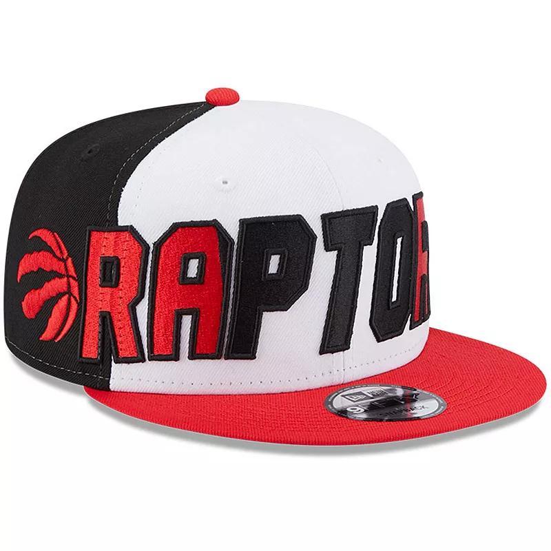 Mens New Era /Red Toronto Raptors Back Half 9FIFTY Snapback Hat Product Image