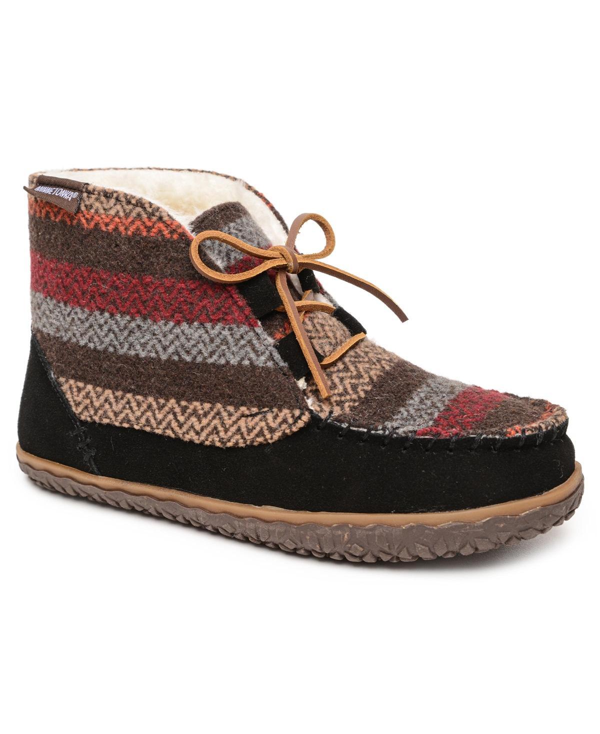 Minnetonka Womens Torrey Lace-up Slipper Booties Product Image