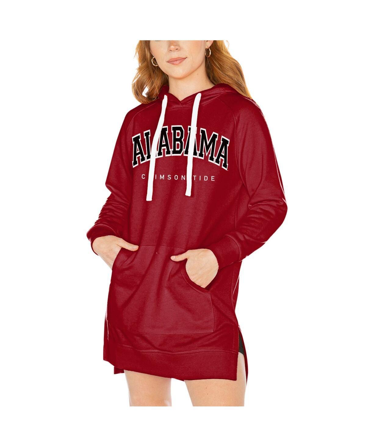 Womens Gameday Couture Crimson Alabama Crimson Tide Take a Knee Raglan Hooded Sweatshirt Dress Product Image