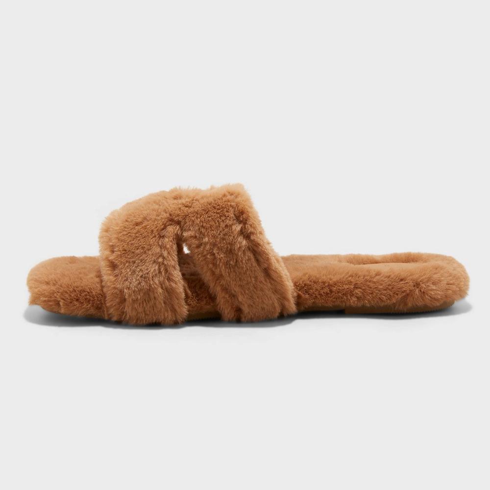 Womens Sage Slide Slippers - A New Day Tan 8 Product Image