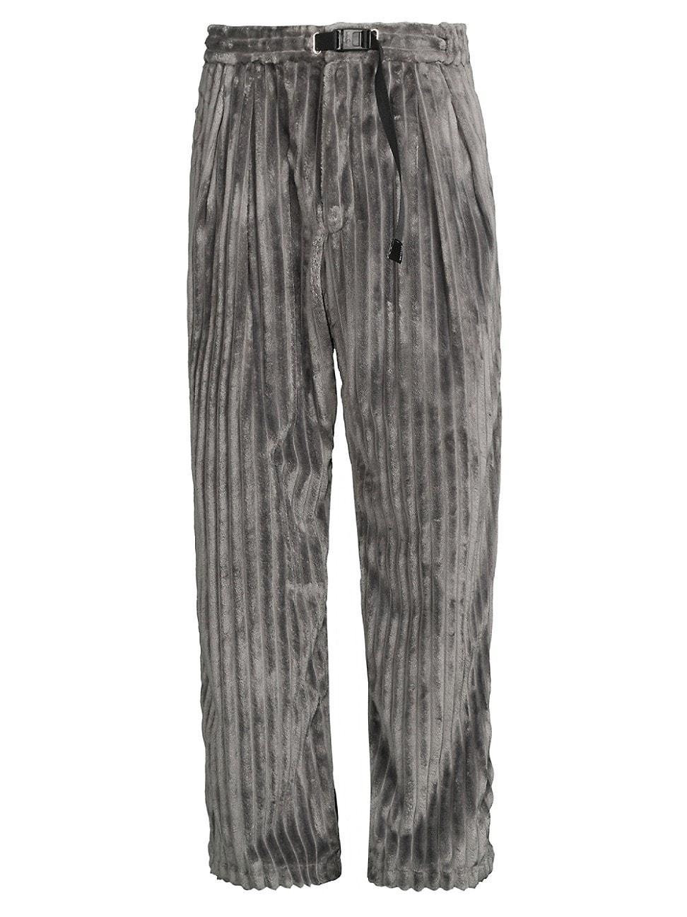 Mens Striped Corduroy Pants Product Image