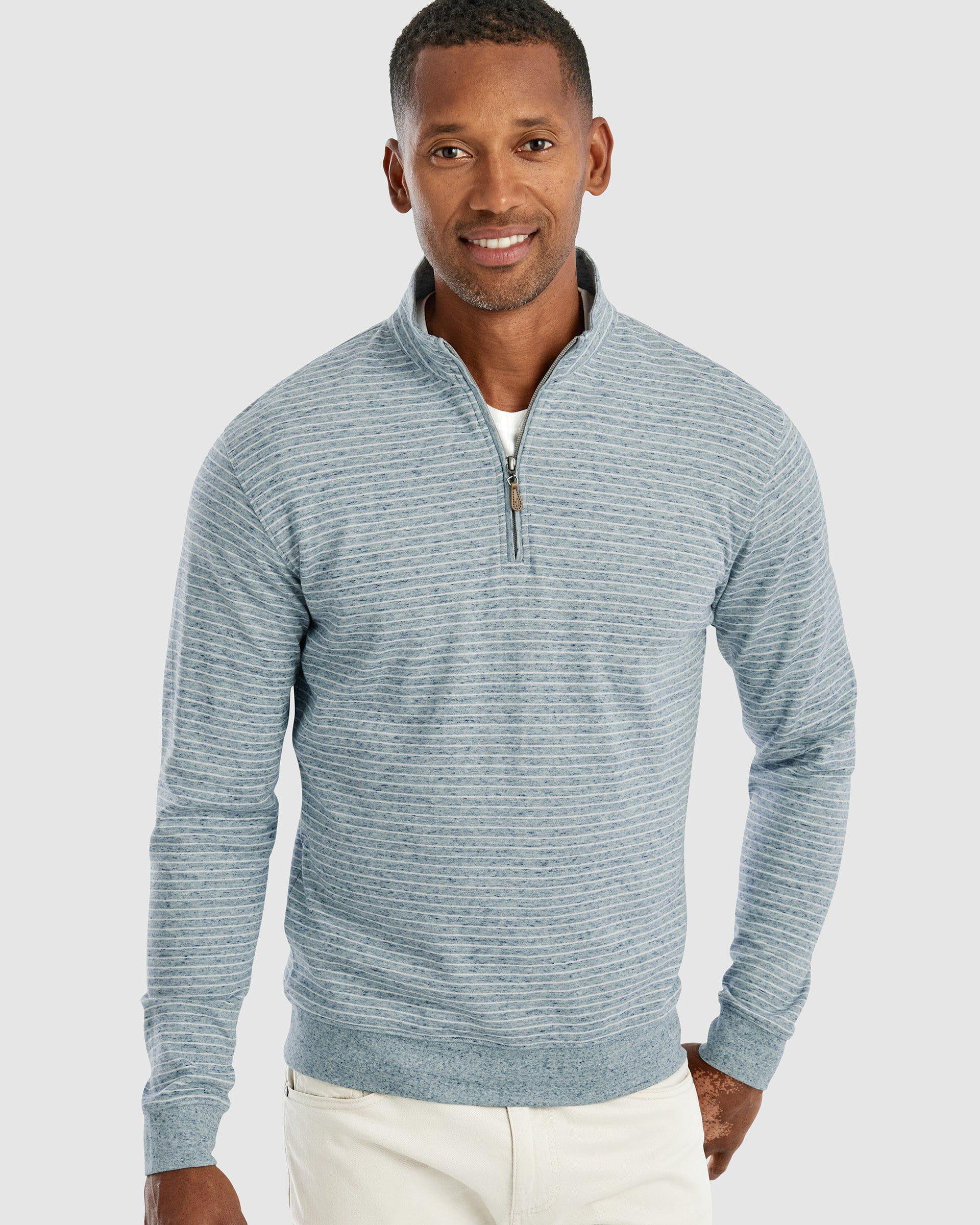 Skiles Striped 1/4 Zip Pullover Male Product Image